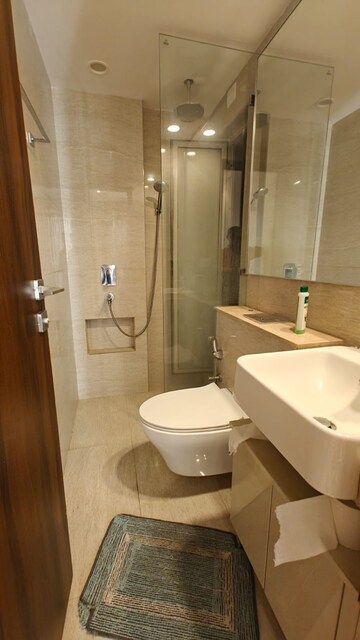 Bathroom in 1 BHK Apartment at Hiranandani Regent Hill, Powai – for Rent