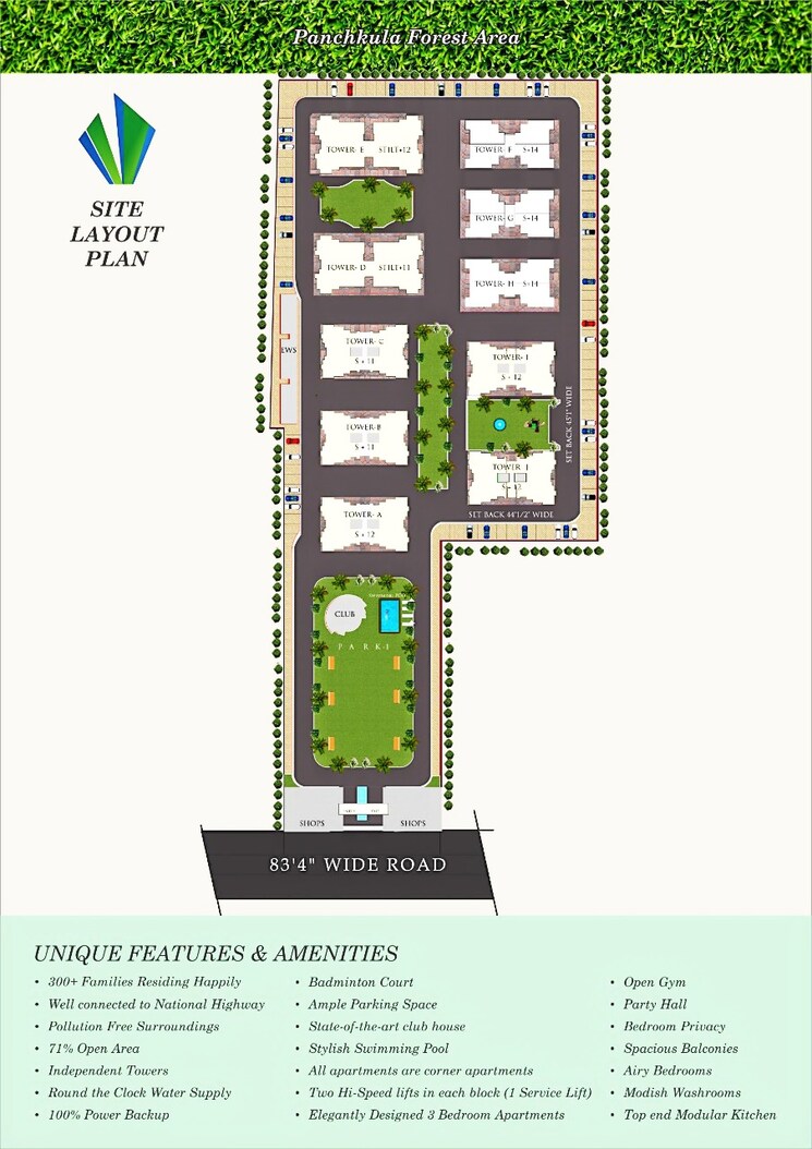 Master Plan, fortune-victoria-heights 3 Bedroom 1790 Sq.Ft. Apartment In Dhakoli Village Zirakpur 8012296