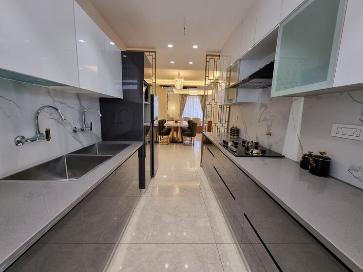 Kitchen, roseate-homes 3 Bedroom 1953 Sq.Ft. Apartment In Ghazipur Zirakpur 8012301