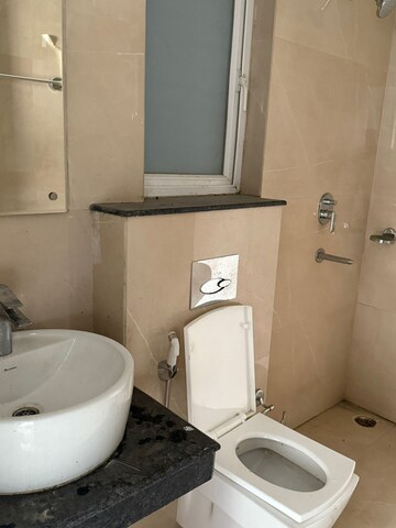 Bathroom in 3 BHK Apartment at Omaxe Waterscapes, Gomti Nagar – for Rent
