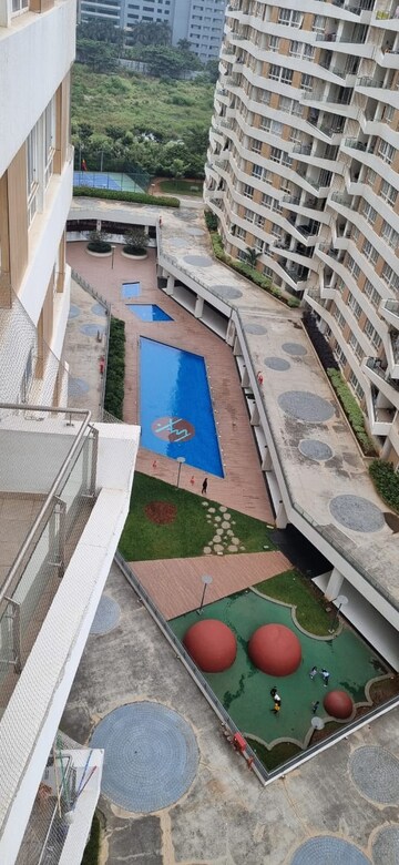Balcony in 2.5 BHK Apartment at Mantri Lithos, Thanisandra – for Rent
