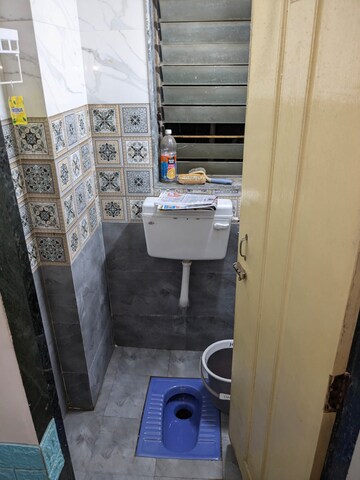 Bathroom in 2 BHK Apartment at Swastik Residency 1, Kavesar – for Rent