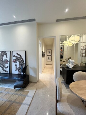 Living Room in 3 BHK Apartment at One Hiranandani Park, Ghodbunder Road – for Sale