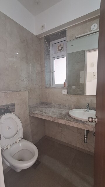 Bathroom in 2 BHK Apartment at L&T Crescent Bay T2, Parel – for Rent