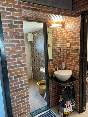 Bathroom in 2 BHK Apartment at Takshila CHS, Andheri East – for Rent