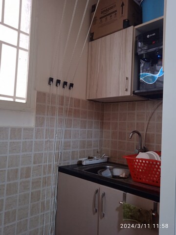 Kitchen in 2.5 BHK Apartment at Shriram Luxor, Hennur Road – for Rent