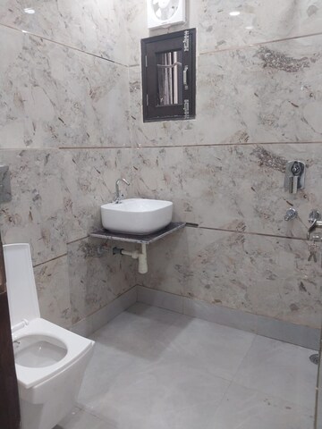 Bathroom in 2 BHK Builder Floor at Paschim Vihar – for Rent