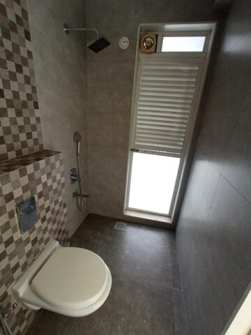 Bathroom in 2 BHK Apartment at Satyam Imperial Heights, Ghansoli – for Rent