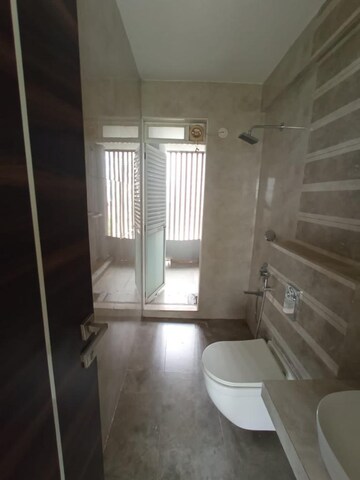 Bathroom in 2 BHK Apartment at Satyam Imperial Heights, Ghansoli – for Rent