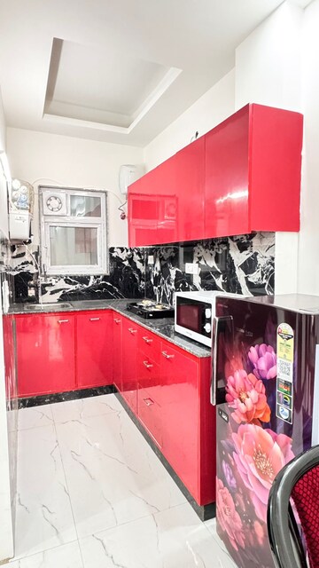 Kitchen in 2 BHK Builder Floor at Ansal Sushant Lok I, Sector 43 – for Rent