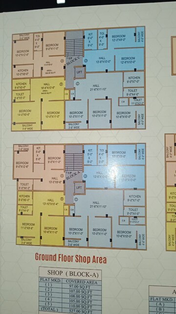 Floor Plan in 2 BHK Builder Floor at Tangra – for Sale
