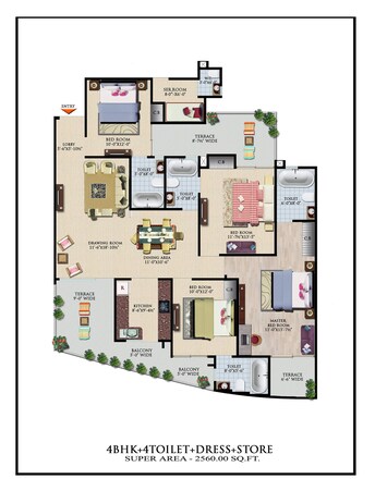 4 BHK Apartment For Resale in VVIP Mangal Raj Nagar Extension Ghaziabad  8013307