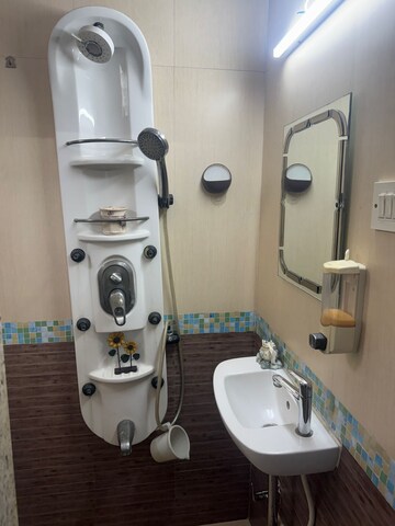 Bathroom in 2 BHK Apartment at Green Crest Apartment, Andheri West – for Rent