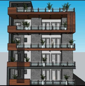 3 BHK Builder Floor – Exterior View View at Sector 12a - for Rent