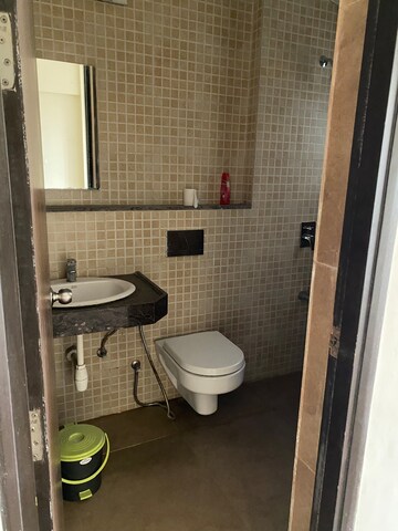Bathroom in 3 BHK Apartment at Runwal Greens, Mulund West – for Rent