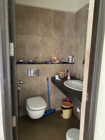 Bathroom in 3 BHK Apartment at Runwal Greens, Mulund West – for Rent