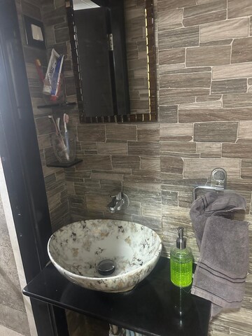 Bathroom in 2 BHK Apartment at Lokhandwala Complex, Andheri West – for Rent