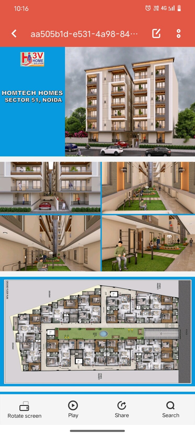 Exterior View, sector 51 2 Bedroom 1200 Sq.Ft. Builder Floor In Sector 51 Noida 8013820
