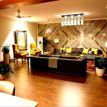 Living Room in 3 BHK Apartment at Radhey Krishna Casa Green I, Chhapraula – for Sale