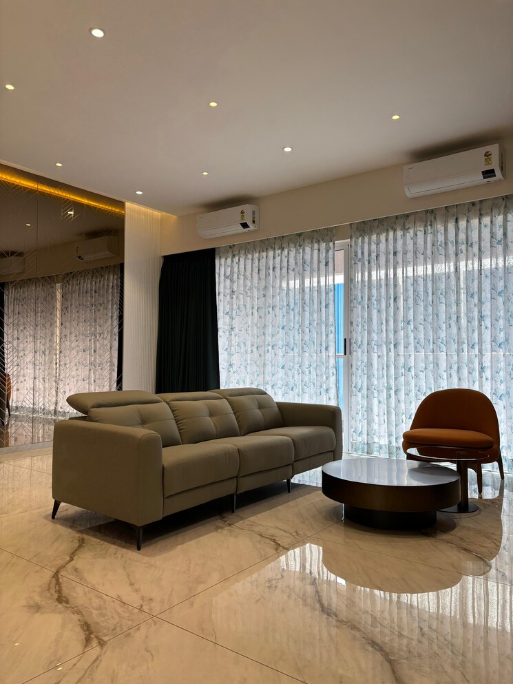 Living Room, unique-k-city 2 Bedroom 755 Sq.Ft. Apartment In Keshav Nagar Pune 8014076