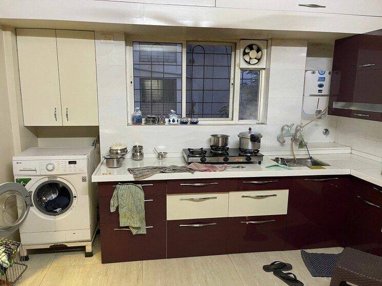 Kitchen, popular-colony-apartment 2 Bedroom 1001 Sq.Ft. Builder Floor In Warje Pune 8014510