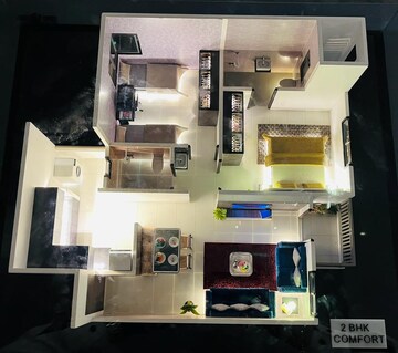 Floor Plan in 2 BHK Apartment at Naiknavare Aranya, Talegaon Dabhade – for Sale