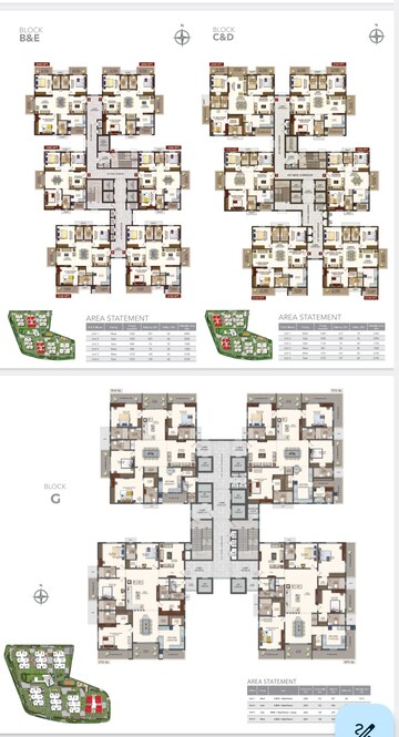 Master Plan in 3 BHK Apartment at Raghuram The Vue Residences, Puppalaguda – for Sale