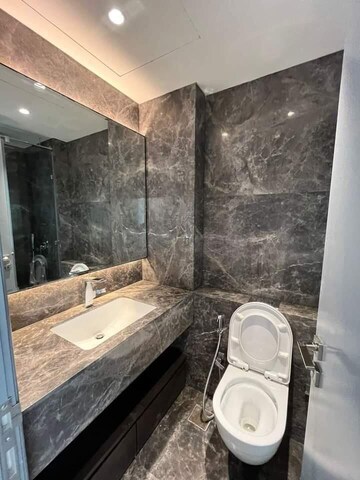 Bathroom in 4 BHK Apartment at Lodha The World Towers World One Tier 2, Worli – for Rent