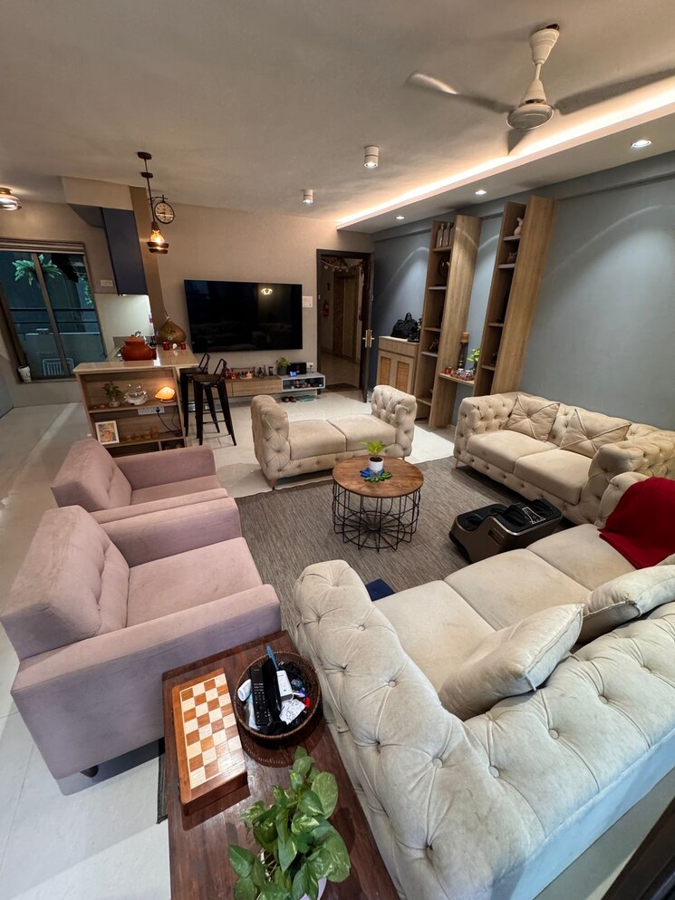 Living Room, neelkanth-greens 3 Bedroom 1200 Sq.Ft. Apartment In Manpada Thane 8015781