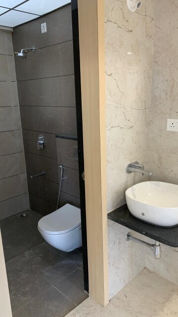 Bathroom in 3 BHK Apartment at Rama Metro Life, Tathawade – for Rent