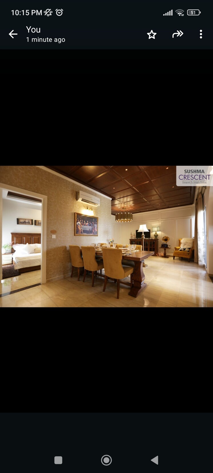 Living Room, sushma-crescent 3 Bedroom 1590 Sq.Ft. Apartment In Dhakoli Village Zirakpur 8015949