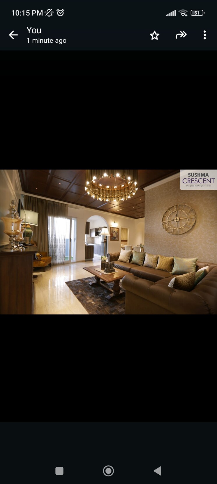 Living Room, sushma-crescent 3 Bedroom 1590 Sq.Ft. Apartment In Dhakoli Village Zirakpur 8015949