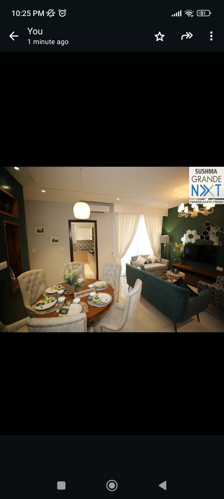 Living Room, sushma-grande-nxt 3 Bedroom 1650 Sq.Ft. Apartment In Lohgarh Zirakpur 8015963