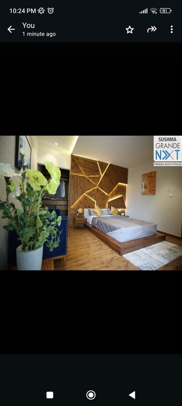 Bedroom in 3 BHK Apartment at Sushma Grande Nxt, Lohgarh – for Sale