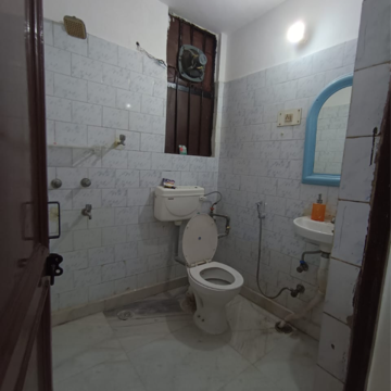 Bathroom in 2 BHK Builder Floor at Malviya Nagar – for Rent