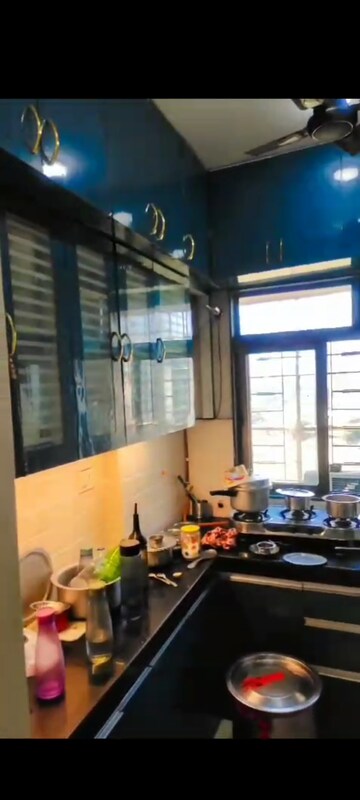 Kitchen in 1 BHK Apartment at Vijay Orovia, Ghodbunder Road – for Sale
