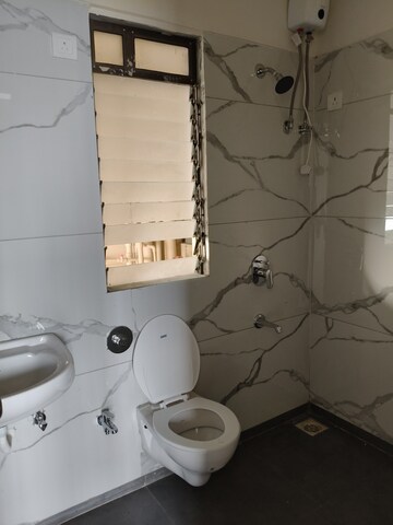 Bathroom in 1 BHK Apartment at Raunak City, Kalyan West – for Rent