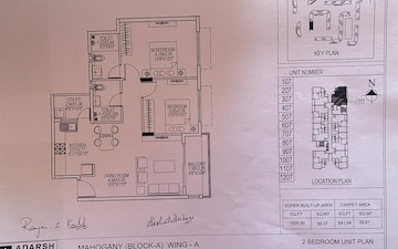 2 BHK Apartment For Sale in Adarsh Greens, Kogilu