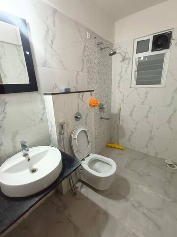 Bathroom in 2 BHK Apartment at Majestique Towers, Kharadi – for Rent