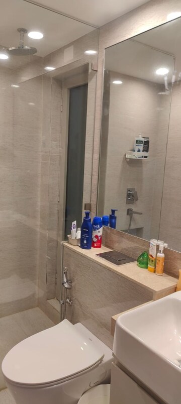 Bathroom in 2 BHK Apartment at Castle Rock, Powai – for Rent
