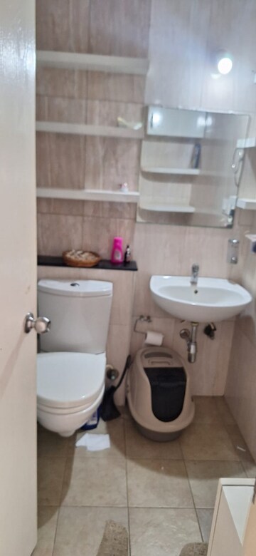 Bathroom in 3 BHK Apartment at Mantri Manyata Lithos, Thanisandra – for Rent