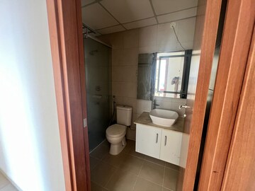 Bathroom in 2.5 BHK Apartment at Bhartiya Nikoo Homes, Thanisandra Main Road – for Rent