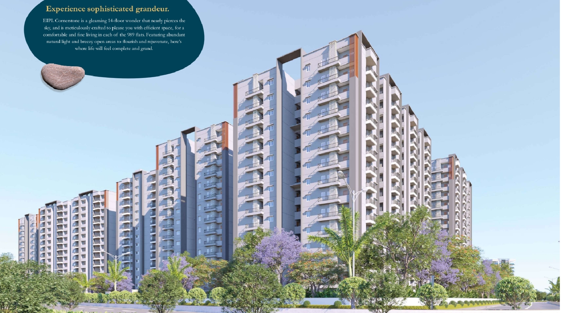 2.5 BHK + Pooja Room 1370 Sq.Ft. Apartment in EIPL Corner Stone