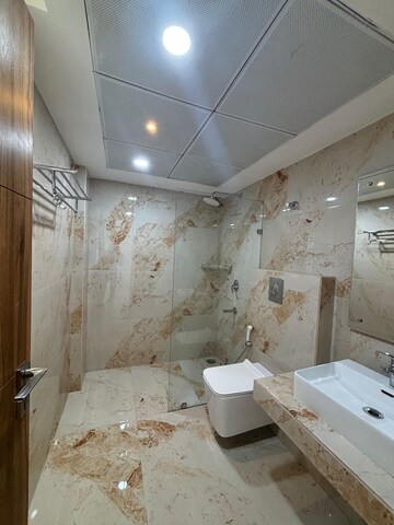 Bathroom in 3 BHK Apartment at Shalimar Belvedere Court, Gomti Nagar – for Rent