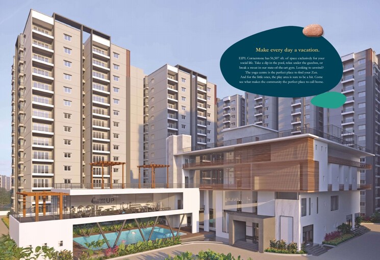 Exterior View, eipl-corner-stone 3 Bedroom 2215 Sq.Ft. Apartment In Gandipet Hyderabad 8017090