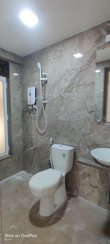 Bathroom in 2 BHK Apartment at Srishti Harmony 3 Phase 1, Powai – for Rent