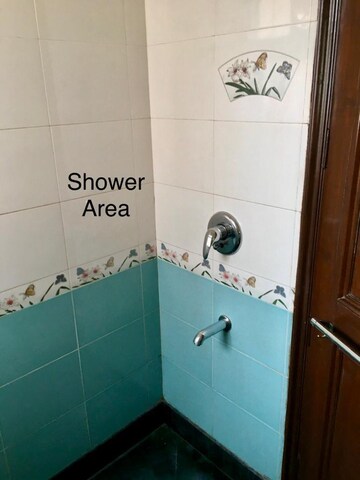 Bathroom in 1 BHK Builder Floor at Kalkaji – for Rent
