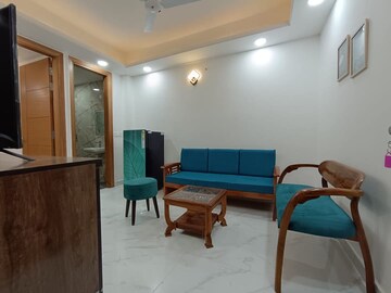Living Room in 1 BHK Apartment at Freedom Fighters Enclave – for Rent