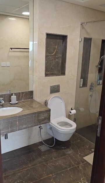 Bathroom in 3 BHK Apartment at Lokhandwala Minerva Mahalaxmi, Mahalaxmi – for Rent