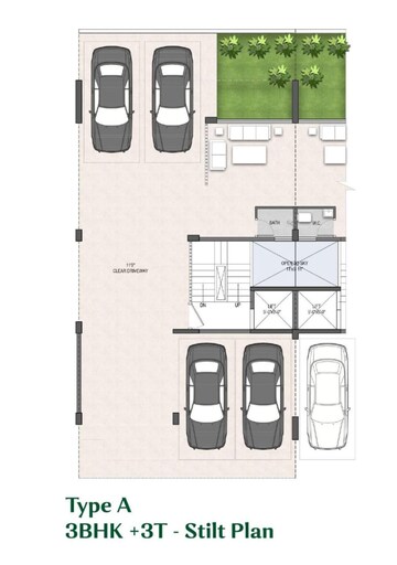 Parking in 3 BHK Builder Floor at Landmark Avana, Sector 95 – for Sale